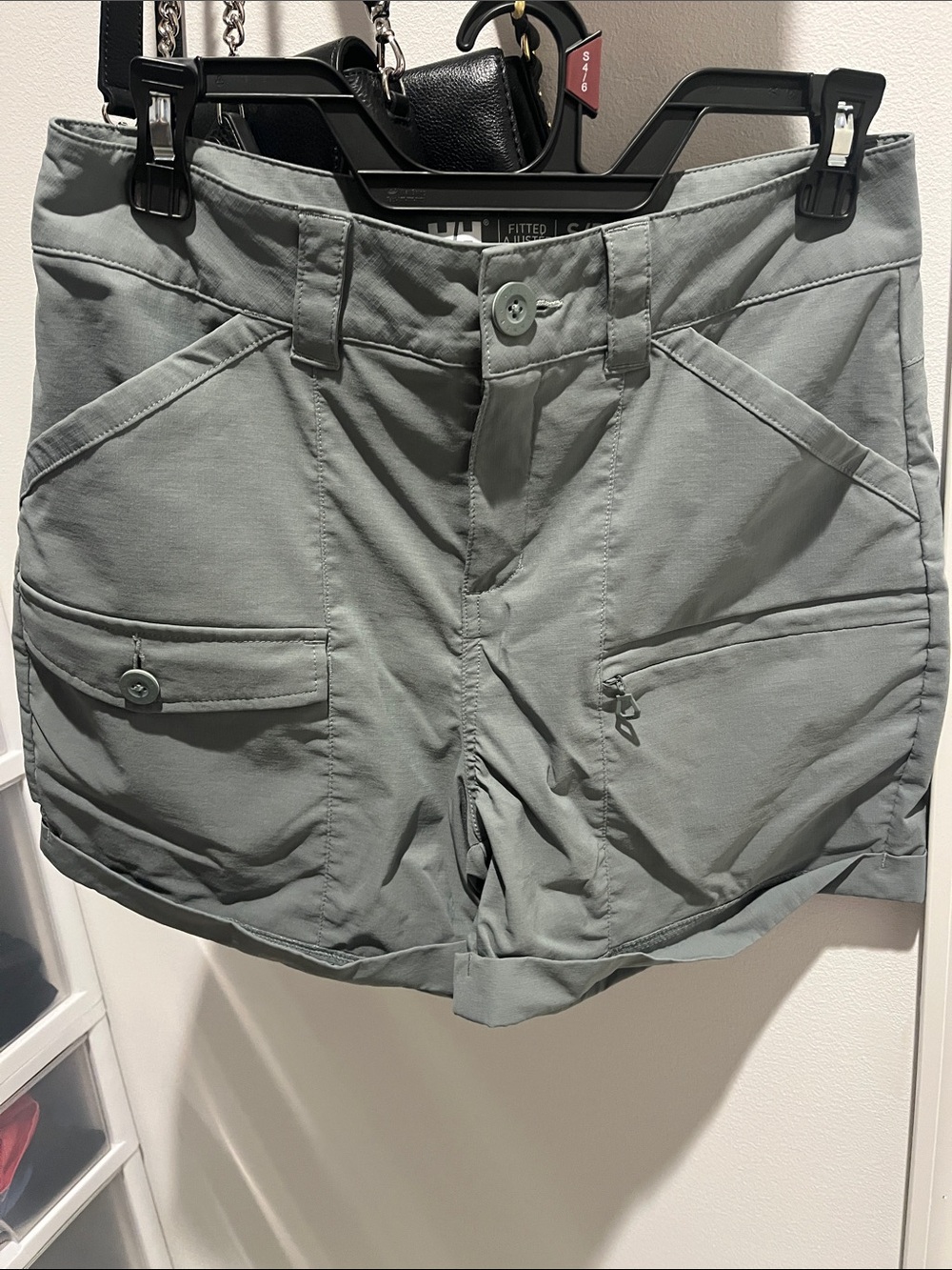 Helly Hansen Sage Green Cargo Shorts for Women